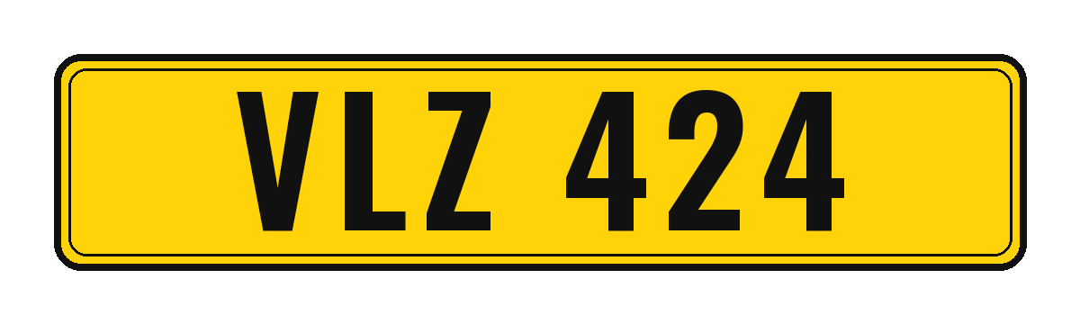 Number plate VLZ 424