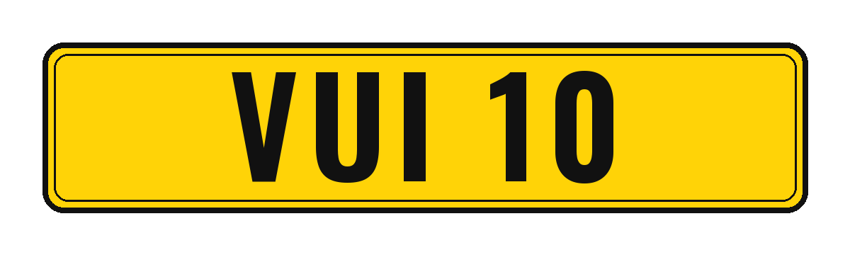 Number plate VUI 10