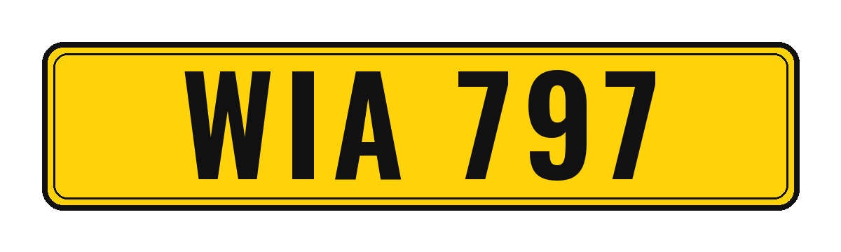 Number plate WIA 797