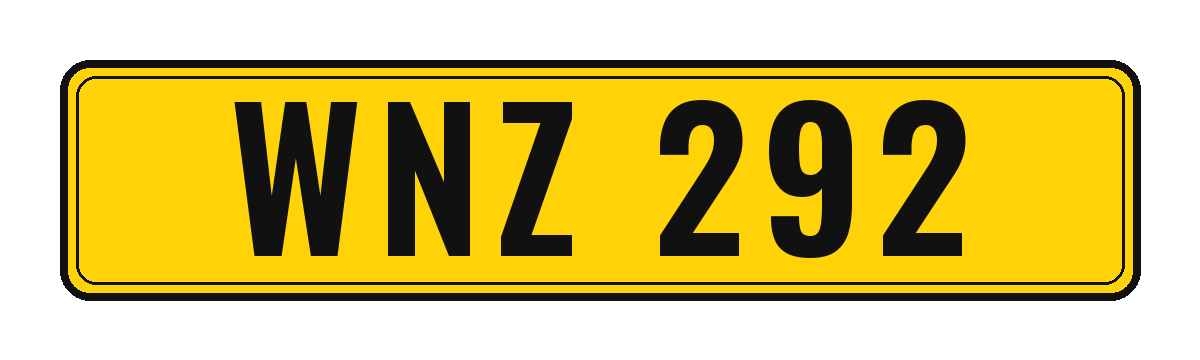Number plate WNZ 292