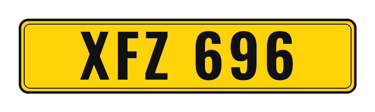 Number plate XFZ 696