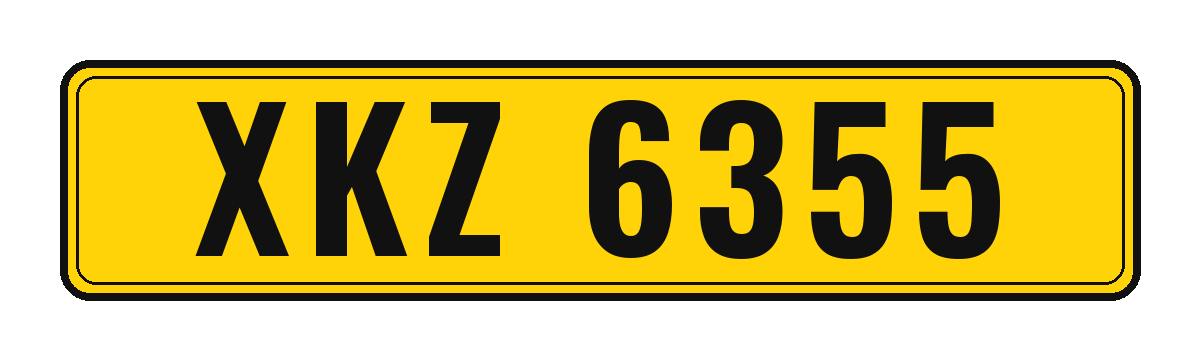 Number plate XKZ 6355